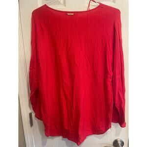 Michael Kors Red knit long sleeved sweater.  A32